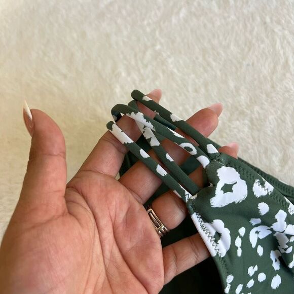 Hobie Olive Green Bikini Bottoms Large NEW - Picture 5 of 10